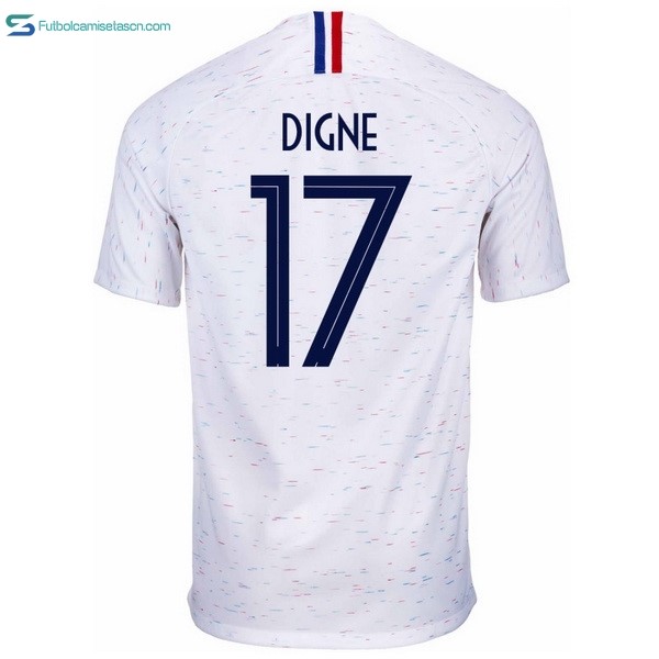 Camiseta Francia 2ª Digne 2018 Blanco